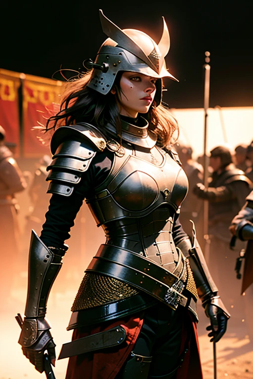 A mujer guerrera clad in armory, Meticulosamente elaborado a partir del intrincado exoesqueleto., showing finely detailed echoes of the insect's complex anatomy. (armadura: estilo medieval, intrincadamente detallado, Inspired cockroach anatomy, finamente elaborado, mujer guerrera)
Detalle de alta calidad, ultra detallado, realista, Fotorrealista, impresionante, abdominales, buttocks, pale skin, piel texturizada, piel con cicatrices, Piel sucia, rustic, Glifos, tallas, desgastado por la batalla, metallic, brillante, armaduraed, black medieval helmet with red glitter visor ((bright white armor)) ((beautiful face))