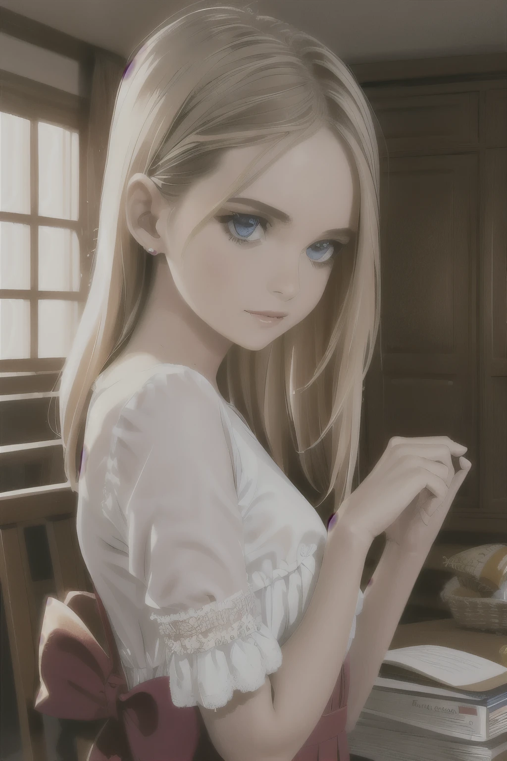 Highly detailed,inspired by film " titane", beautiful girl