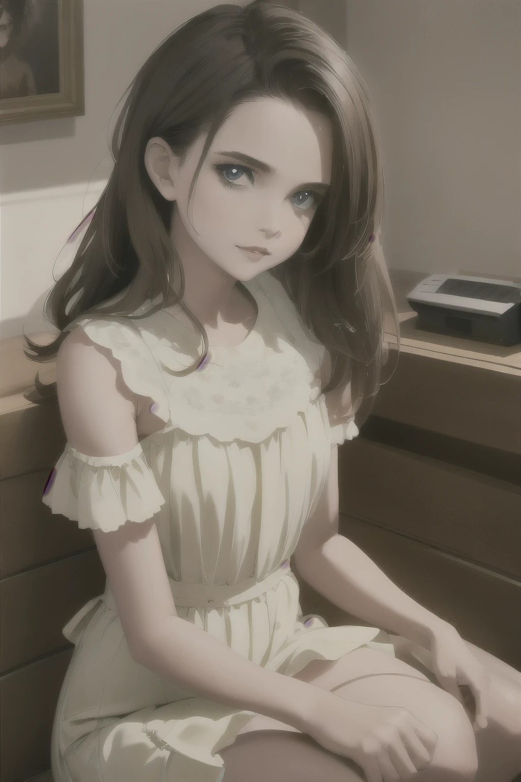 Highly detailed,inspired by film " titane",  beautiful girl