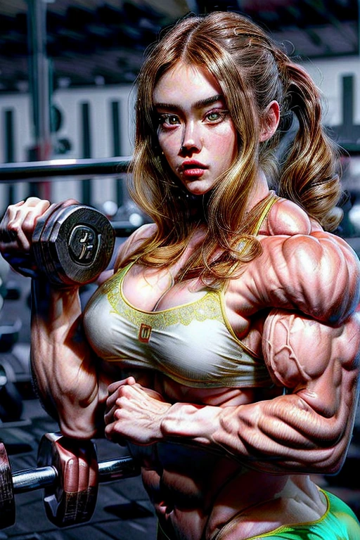 (2 girls body builders:1.6), ((masterpiece)), best quality, ultra-detailed:1.7, finely detail, high resolution:1.6, perfect dynamic composition, beautiful detailed faces:1.77, blonde babes:1.88, perfect red lipstick, perfect makeup:1.8, short denim bikini , large breasts:1.4, lovely look:1.7, gorgeous face:1.6, defined muscles:1.4, beautiful faces:1.8, alessandra ambrossio, izabel goulart, Kate Upton, Gigi Hadid, candice swanpoel ,popped out dense veins on muscles:1.8, hyper detailed picture:1.4, 8k resolution: 1.7, flex muscles:1.3, hyper muscular body shape:1.42, photorealistic:1.5, realistic:1.6, face masterpiece:1.74, good and professional lighting on picture:1.38, Ukrainian-Moroccan muscle beauty goddess, masterpiece 22 years old Ariana Grande and Madison Beer as bodybuilders, extremely high resolution, hyper feminine beauty , hyper realistic texture , extra large , hyper muscularity, hyper vascularity, ass of titanium, muscles of steel, ripped body shape, ripped sexy ass with bikini, muscular ass , topless, kissing, good face details, hyper face detailing, doing sex, super romantic moment, hyper romantic, romantic kiss, nude females, perfect symmetrical face, sexy french kiss with tongues, serious muscle posing, exaggerated muscular body, extremely shredded, flexing and posing muscles as bodybuilder, exaggerated veins on biceps
