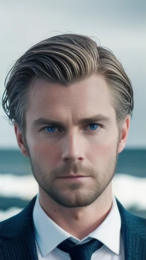 a handsome icelandic man actor, focus on faces.