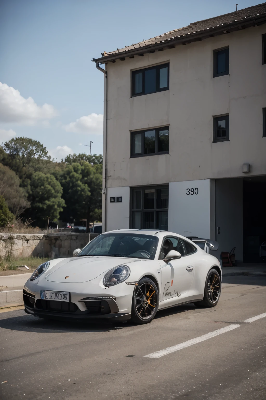 hazme un logo con un porsche 911 haciendo drift en el hielo y arriba un letrero que diga ALONSO HUB como el que sale en pornhub