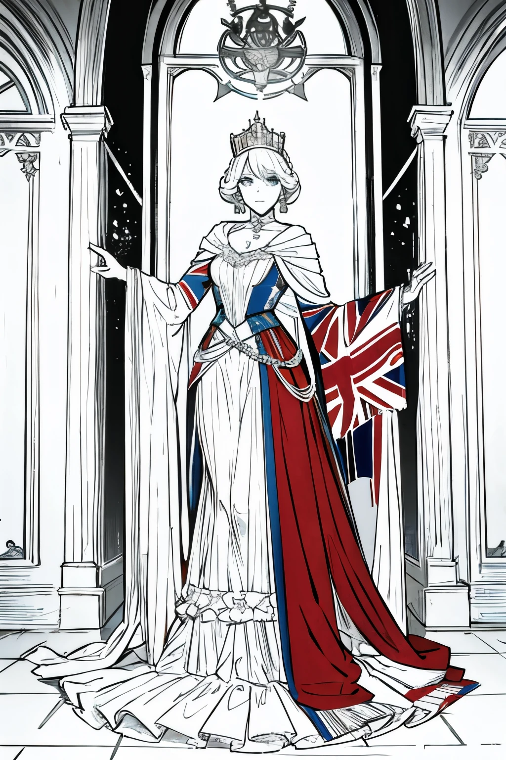 The United Kingdom ,The queen, Girl , tall, coll
