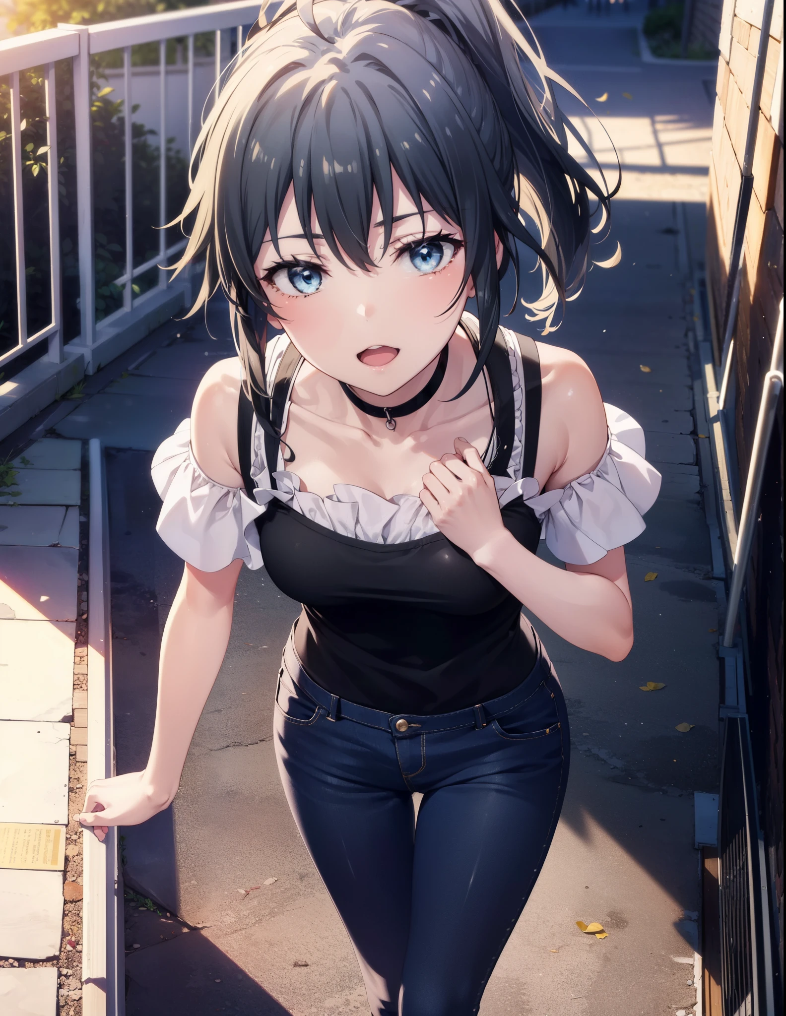 (masterpiece, 4k ,ultra detailed:1.2),(beautiful face:1.2),(anime:1.2),illustration,
(solo:1.2),
(smile,smirk,smug:1),(angry,troubled eyebrow:1.1)
(looking at viewer:1.4),portrait,
(standing:1.2),(supermodel:1.2),
(Residential area,house,peeking front entrance),(umbrella,raining,wet,splash:1.3),
(simple choker:1.1),(frilled bra:1),
(cleavage:0.5), (wide_hips:1),
(string,abs,bag,child,small breasts,petite,heterochromia:1.1),(sfw,nipple,flat chest,undress,short skirt, short sleeve:1.4),