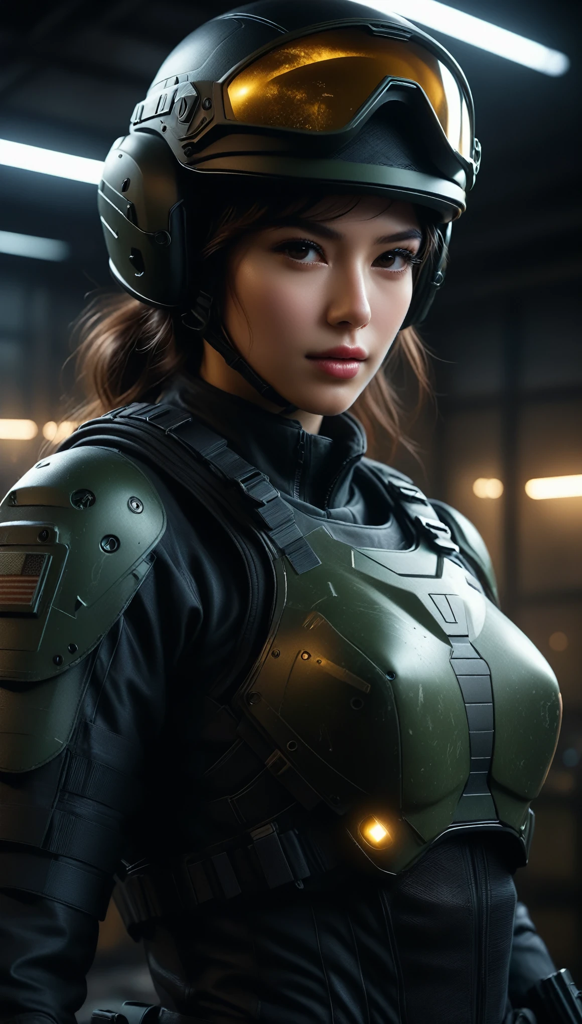 ((Masterpiece in maximum 16K resolution):1.6),((soft_color_photograpy:)1.5), ((Ultra-Detailed):1.4),((Movie-like still images and dynamic angles):1.3). | ((cinematic photo of beautiful female with special force tight combat suit):1.2), ((Beautiful female in tight combat suit costume):1.1), ((special force aesthethic accesories):1.3), ((focus on the tight combat suit):1.3), ((aiming a pistol):1.1), ((military hand gloves):1.1), (cinematic lens), (luminous object), (tyndall effect), (military atmosphere), (shimmer), (visual experience),(Realism), (Realistic),award-winning graphics, dark shot, film grain, extremely detailed, Digital Art, rtx, Unreal Engine, scene concept anti glare effect, All captured with sharp focus. | Rendered in ultra-high definition with UHD and retina quality, this masterpiece ensures anatomical correctness and textured skin with super detail. With a focus on high quality and accuracy, this award-winning portrayal captures every nuance in stunning 16k resolution, immersing viewers in its lifelike depiction. | ((perfect_composition, perfect_design, perfect_layout, perfect_detail, ultra_detailed)), ((enhance_all, fix_everything)), More Detail, Enhance.