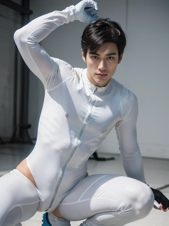 ((Handsome tall skinny boy with fat phat hips))   , thick thighs , （bare thighs） , wide pelvis , shirtless , epic reality,  epic photorealistic , ultra realism ， standing，grins , sexy ,  NSFW , most handsome ever boy , tattoo , slutty whore, K-pop idol looking, K-pop idol face, (phat hips , wide hips) , ( narrow waist) , ((wearing micro thong)) , (skindentation & wide hips) , (wide pelvis. ,massive hips) , (put your hands up) , (topless), skinny waist , foot seen