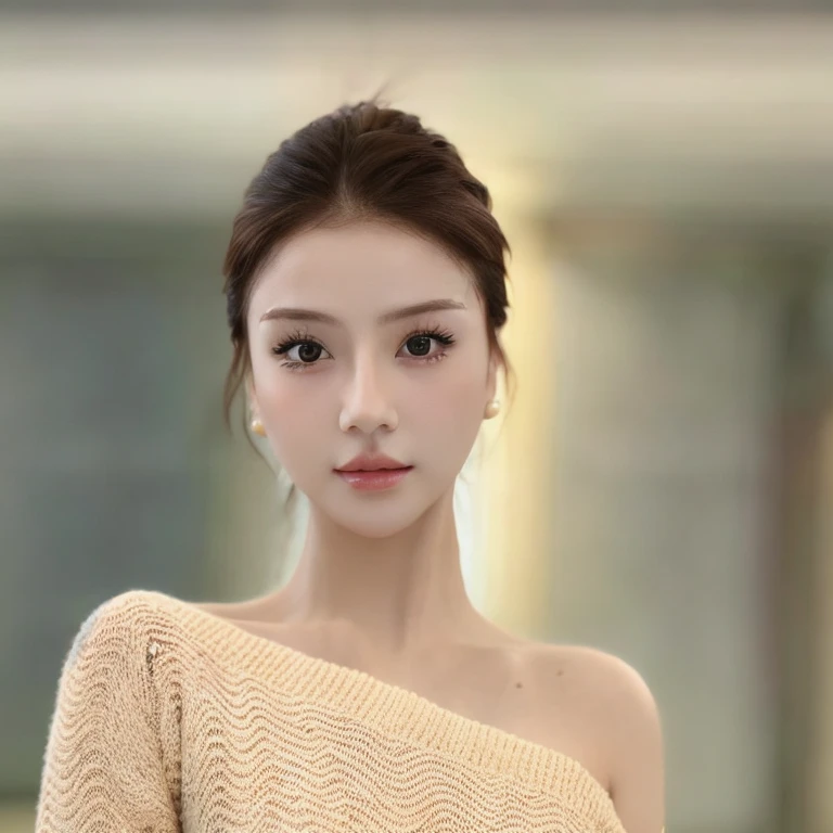 (realistic、masterpiece、Best Quality、8K、highres、high resolution:1.3)、1 girl、pale white skin、looking at viewers、super fine face and eyes、upper body、