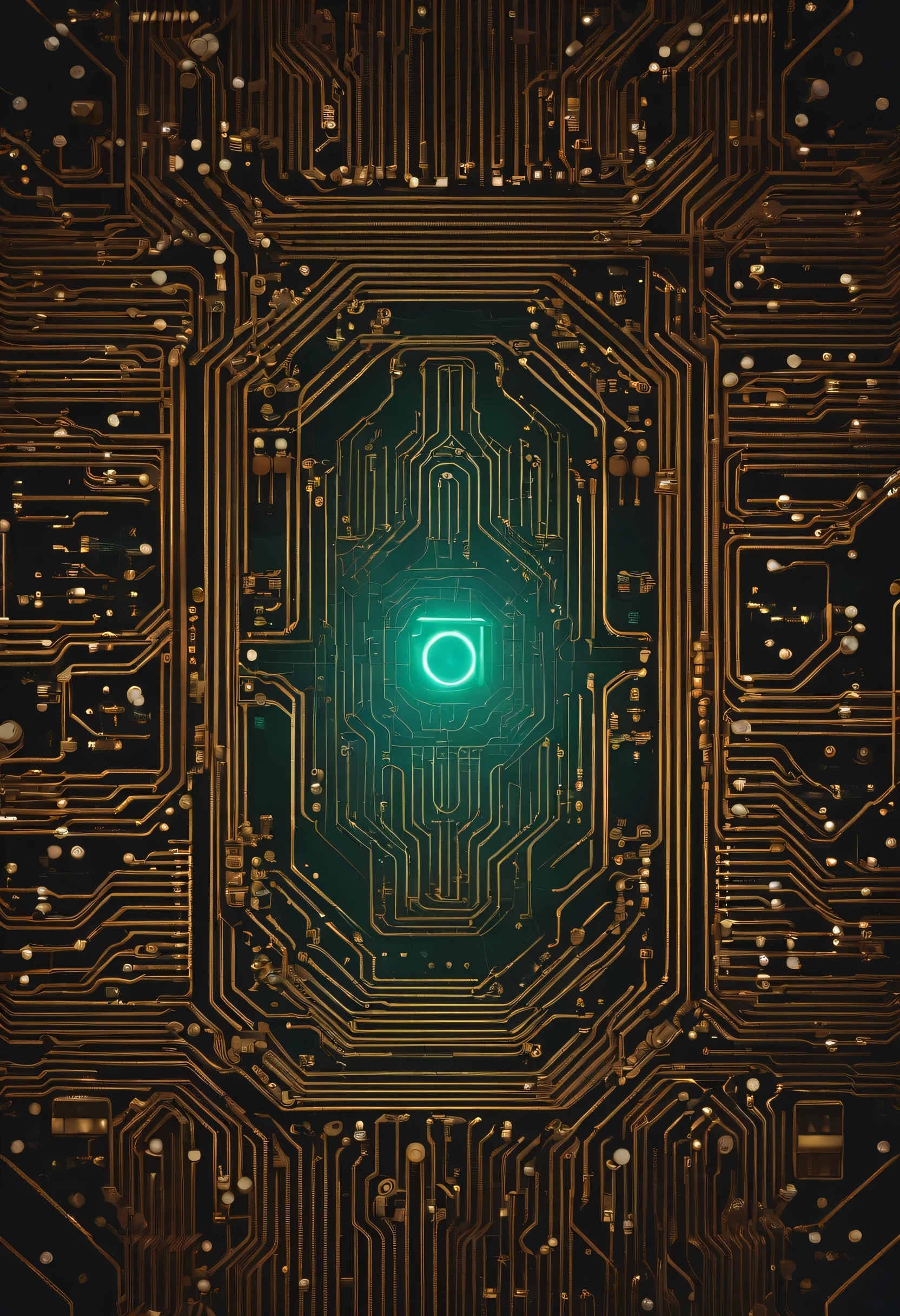 geometric, circuit board, micro controller, clean, not crowded