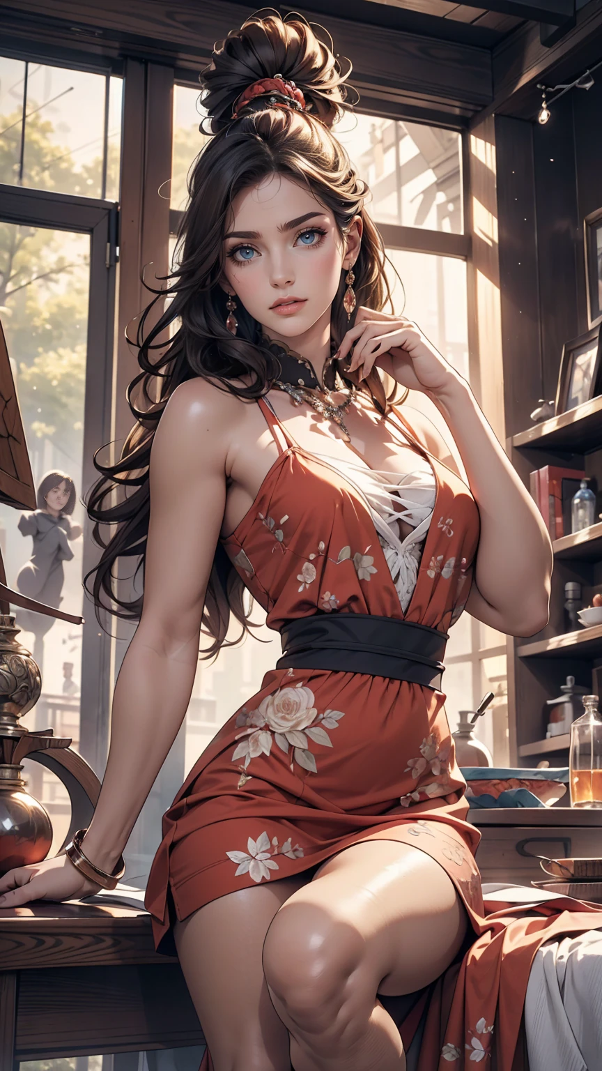 Cute Teenage Girls, Height: about 160cm, Brown eyes, Bright and pretty colored clothes, long, straight black hair, masterpiece, 最high quality, 超high quality, high quality, High resolution, ultla High resolution, Absurd, 4K, 8k, 16k, Super detailed, Intricate and detailed, Great shade, High Contrast, Realistic, photo Realistic, RAWphotograph, photograph, Ultra-fine illustrations, Shorthand, Perfect Anatomy, Correct Anatomy, Perfect Proportions, Perfect Face, Perfect hands, Perfect Legs, Perfect Fingers