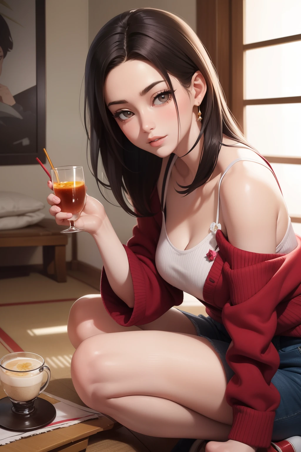 um close up de uma mulher segurando um vaso de flores, com flores, foto da revista, Dirigido por: Ayami Kojima, arte oficial, Jinyoung Canela, com flores congeladas ao seu redor, por Ni Tian, dilraba dilmurat, jaeyeon nam, primeira onda, Hwang SE - EM, Mackenzie Foy, Dirigido por: Zhang Han, Parque Jimin, Dirigido por: Jin Nong