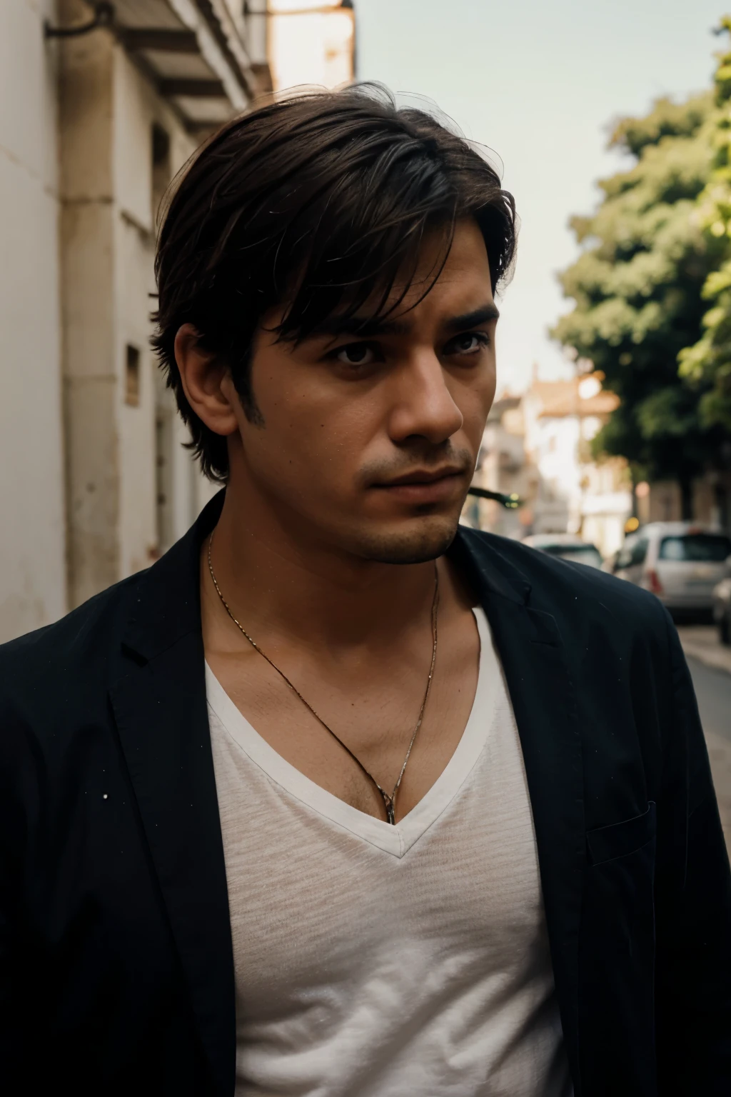 Hombre sin alma triste enfuresido