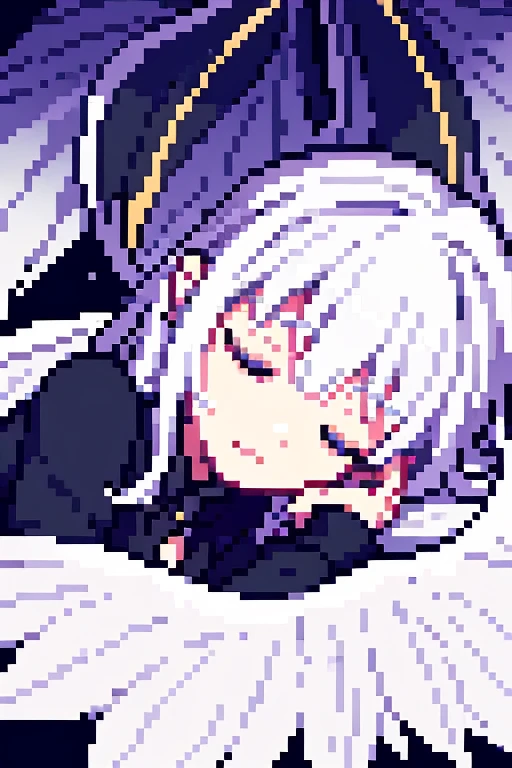 ((Seraphin)) ((white hair)) ((many eyes)) (many wings)) ((sleeping))