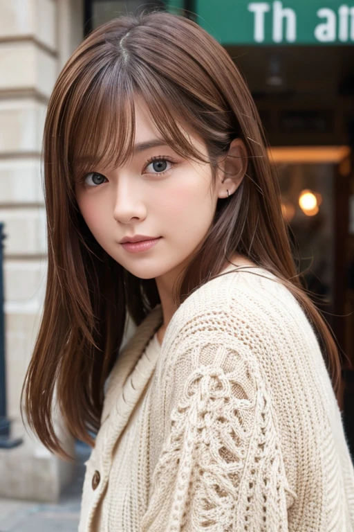 Caucasian、female、Brown Hair