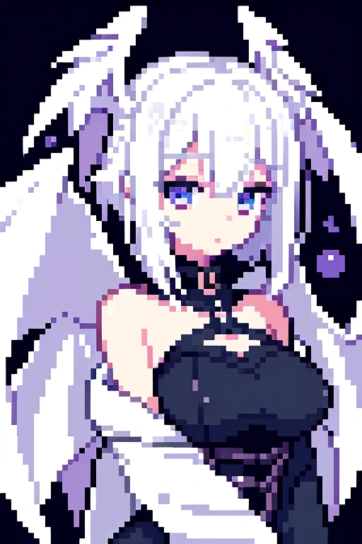 ((Seraphin)) ((white hair)) ((many eyes)) ((many wings)) ((Happy))