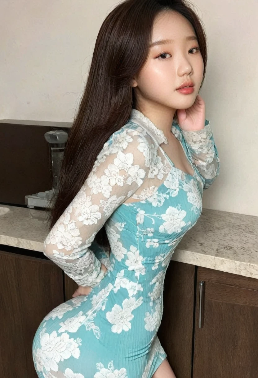 (high quality:1.2), 8k, (High detail:1.2), (Hotlexi woman), Solo, 24 year old Korean Ulzzang female, (dress),