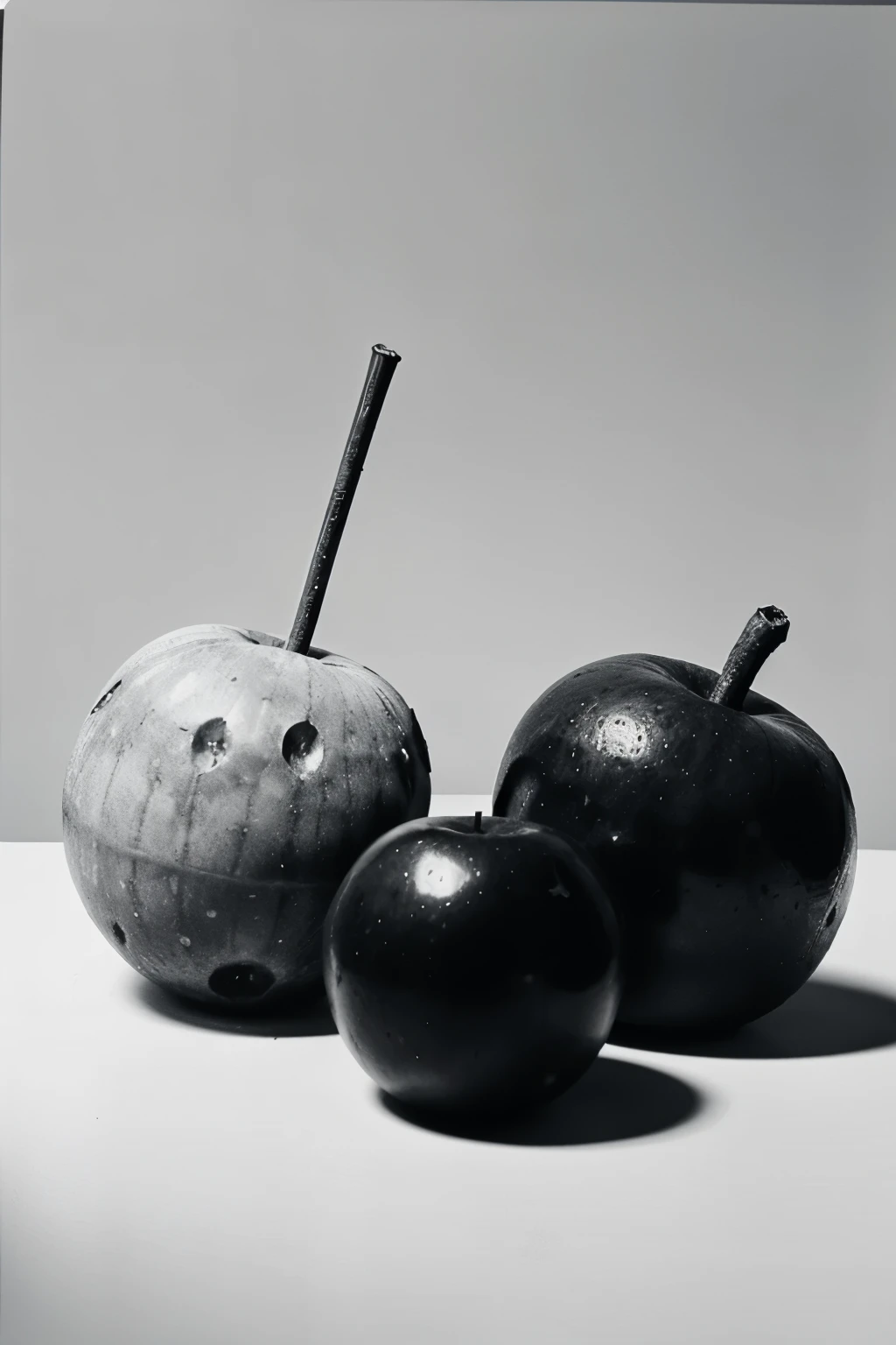 Two fruits,Black and White,Simple still life sketch