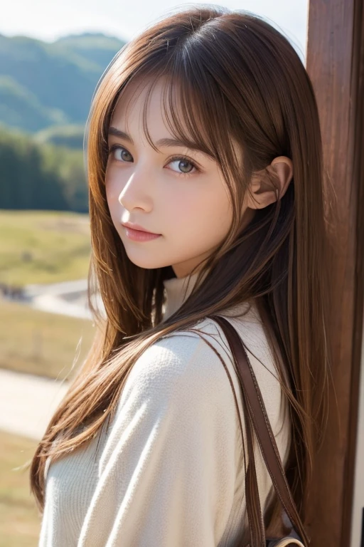 Caucasian、female、Brown Hair