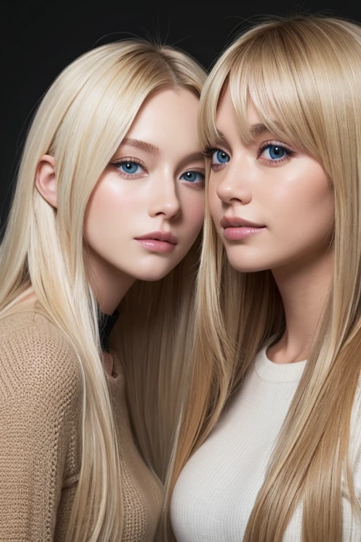 Caucasian、female、Blonde