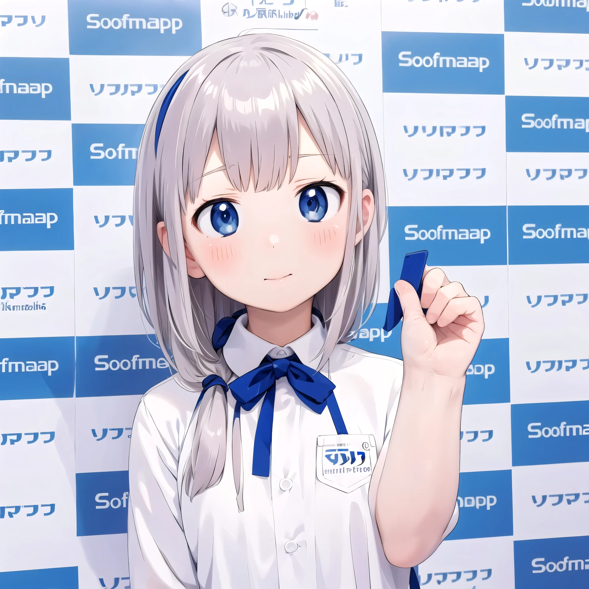 best quality, ultra-detailed,white, hair, illustration,
reinokabe, checkered wall, checkered background, english text, blue theme, meme