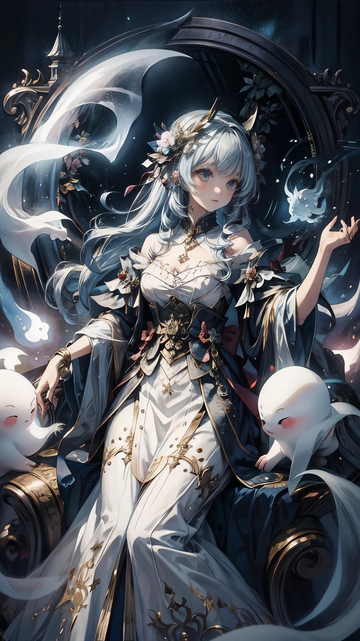 Fantastical,ghost,femele,Beautiful fece,