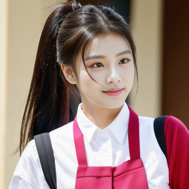 Close-up of a ponytailed woman in a white shirt, beautiful south korean women, Tzuyu from two times, Jae Yeon Nam, Lee Ji Eun, Lee Ji-eun, wan's Korean face is so cute, Korean girl, cute korean stars, หญิงKorean girlที่สวยงาม, หญิงKorean girlที่งดงาม, Cute young Korean face, Hwang Se-is, Park from minutes