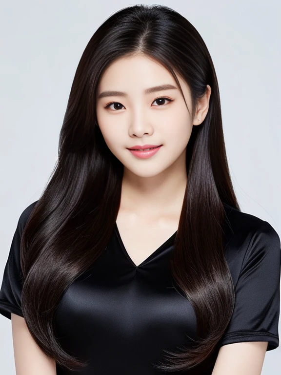 ภาพระยะใกล้ของผู้หญิงponytail, Korean symmetrical face, Woman wearing a volleyball shirt Expensive silk, dark black, Thai anime girl, Chest size 36 inches, beautiful south ponytail,) long, Flowing hair, ponytail, beautiful young, bright and sparkling, beautiful south korean women, Tzuyu from two times, Jae Yeon Nam, Lee Ji Eun, Lee Ji-eun, wan's Korean face is so cute, Korean girl, cute korean stars, หญิงKorean girlที่สวยงาม, หญิงKorean girlที่งดงาม, Cute young Korean face, Hwang Se-is, Park from minutes