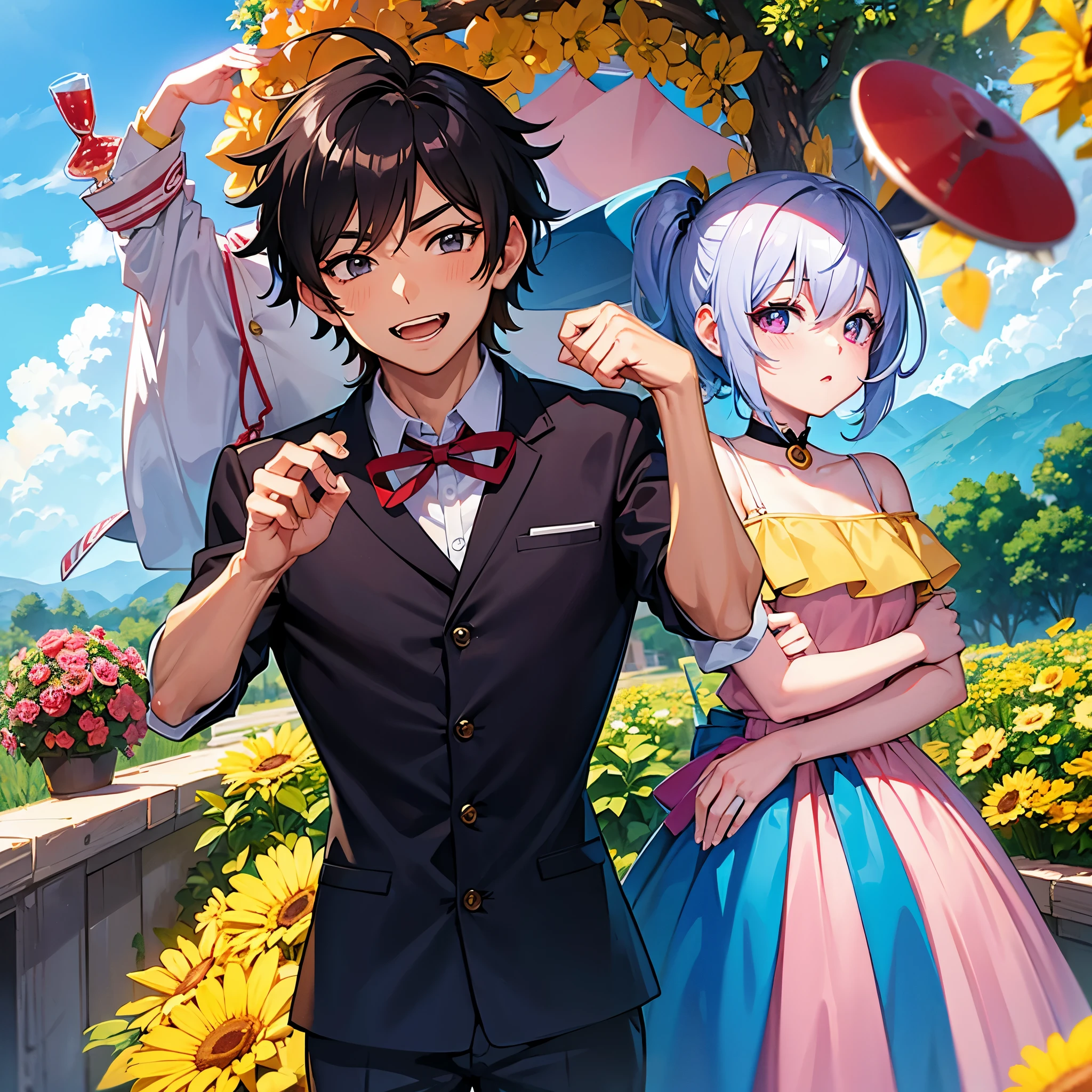 Chico anime moreno de My hero academy
