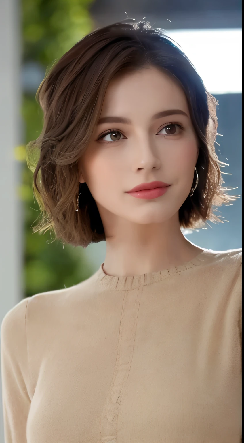 ((Best Quality, 8K, Masterpiece: 1.3)), Sharp: 1.2, Perfect Body Beauty: 1.4, Slim Abs: 1.2, ((Layered Hairstyle, :1.2)), (Good Girl Outfit: 1.1), (Indoor: 1.2), Wet: 1.5, Highly detailed face and skin texture, Detailed eyes, double eyelids, Look up at the lens,