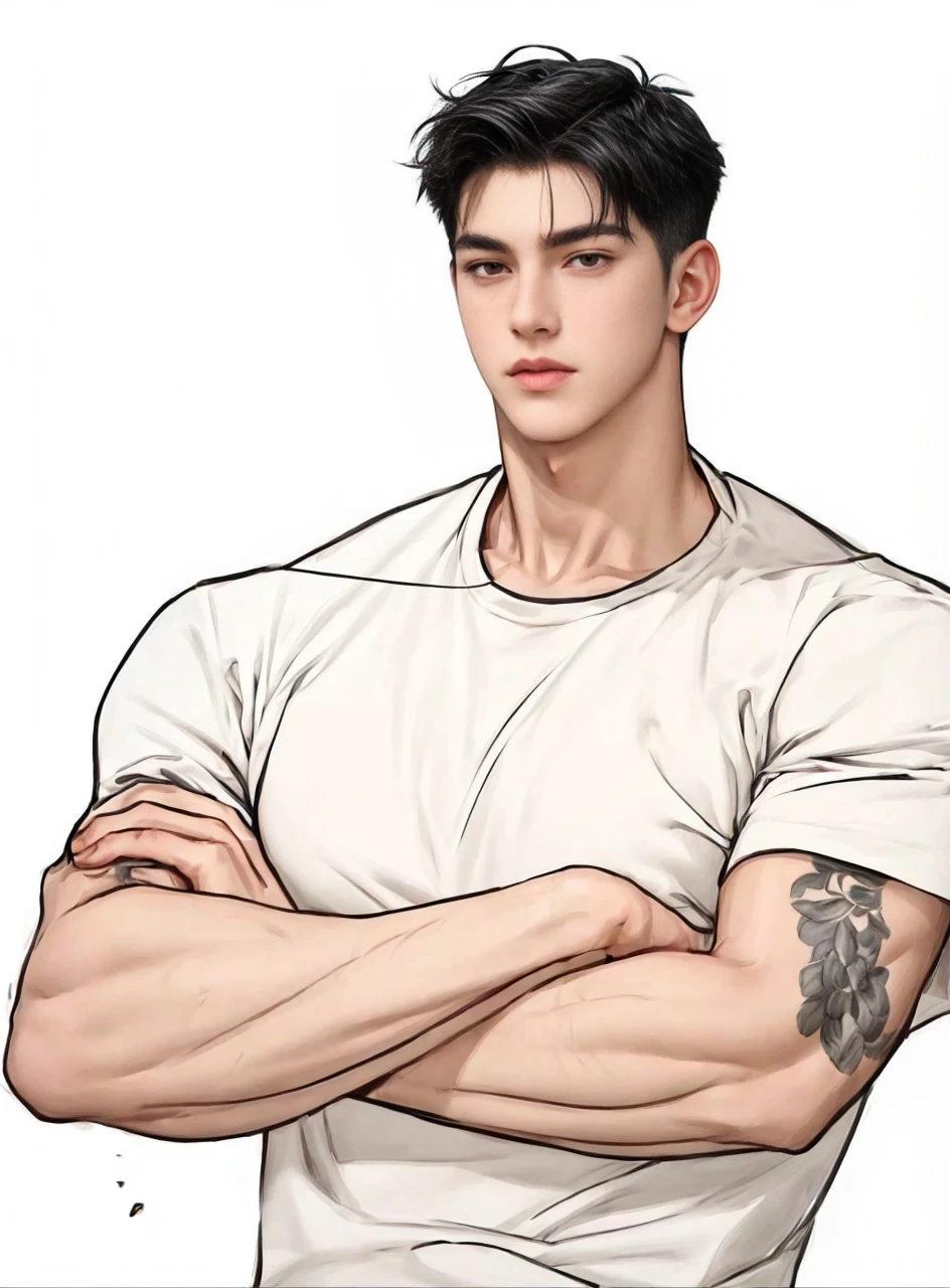 masterpiece, 1boy, young, handsome, black hair, undercut hair, perfect face, detailed eyes and face,black eyes, clean shaved, muscular, capturing a rural atmosphere, dynamic lighting, unreal engine 5