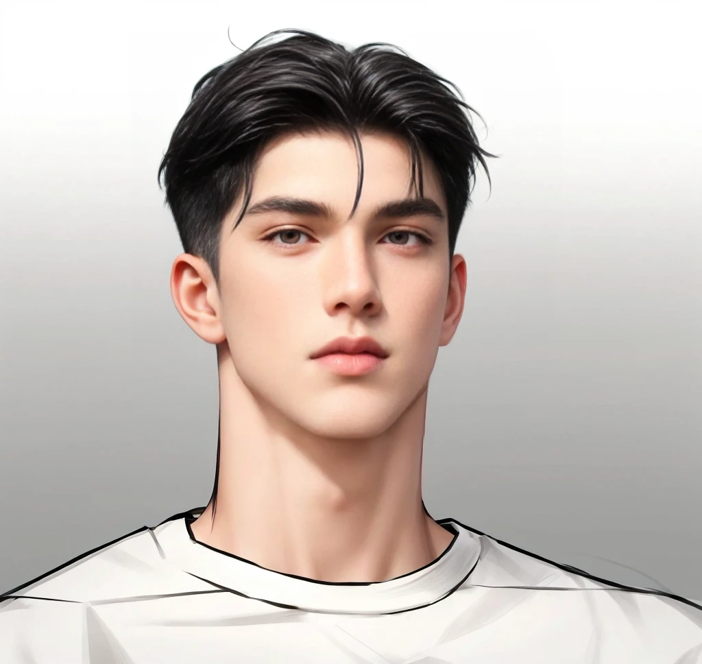 masterpiece, 1boy, young, handsome, black hair, undercut hair, perfect face, detailed eyes and face,black eyes, clean shaved, muscular, capturing a rural atmosphere, dynamic lighting, unreal engine 5