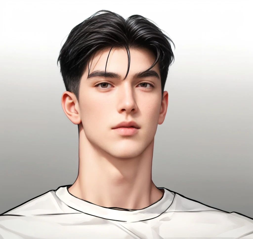 masterpiece, 1boy, young, handsome, black hair, undercut hair, perfect face, detailed eyes and face,black eyes, clean shaved, muscular, capturing a rural atmosphere, dynamic lighting, unreal engine 5