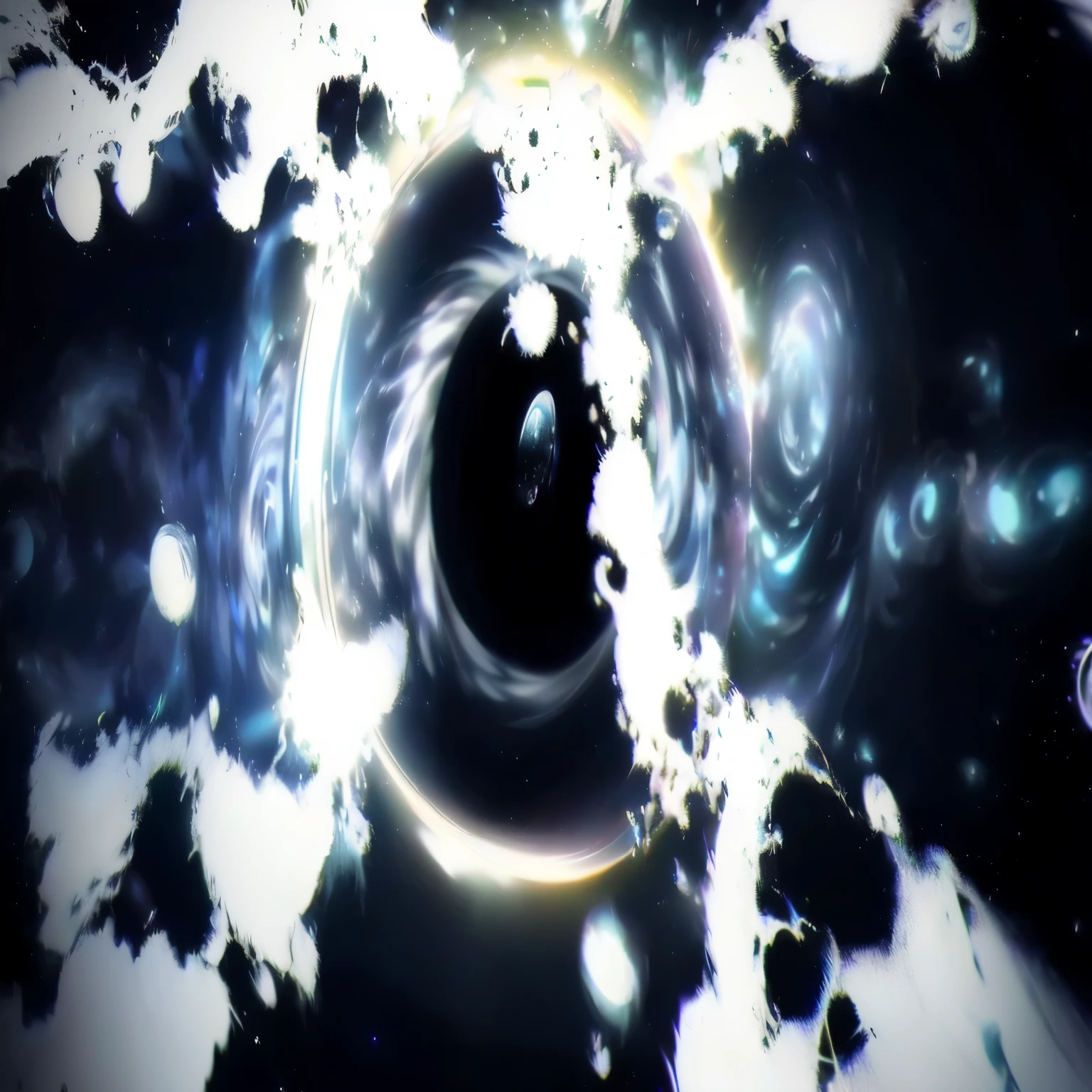 arafed image of a black hole with a white circle, luminous black hole portal, interstellar vortex through time, interstellar infinity portal, spirits coming out of portal, inside of a black hole, colossale interstellar portal, portal in space, black hole time portal, majestic interstellar portal, coming out of a black hole, is being drawn into a blackhole