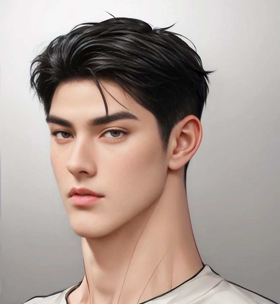 masterpiece, 1boy, young, handsome, black hair, undercut hair, perfect face, detailed eyes and face,black eyes, clean shaved, muscular, capturing a rural atmosphere, dynamic lighting, unreal engine 5