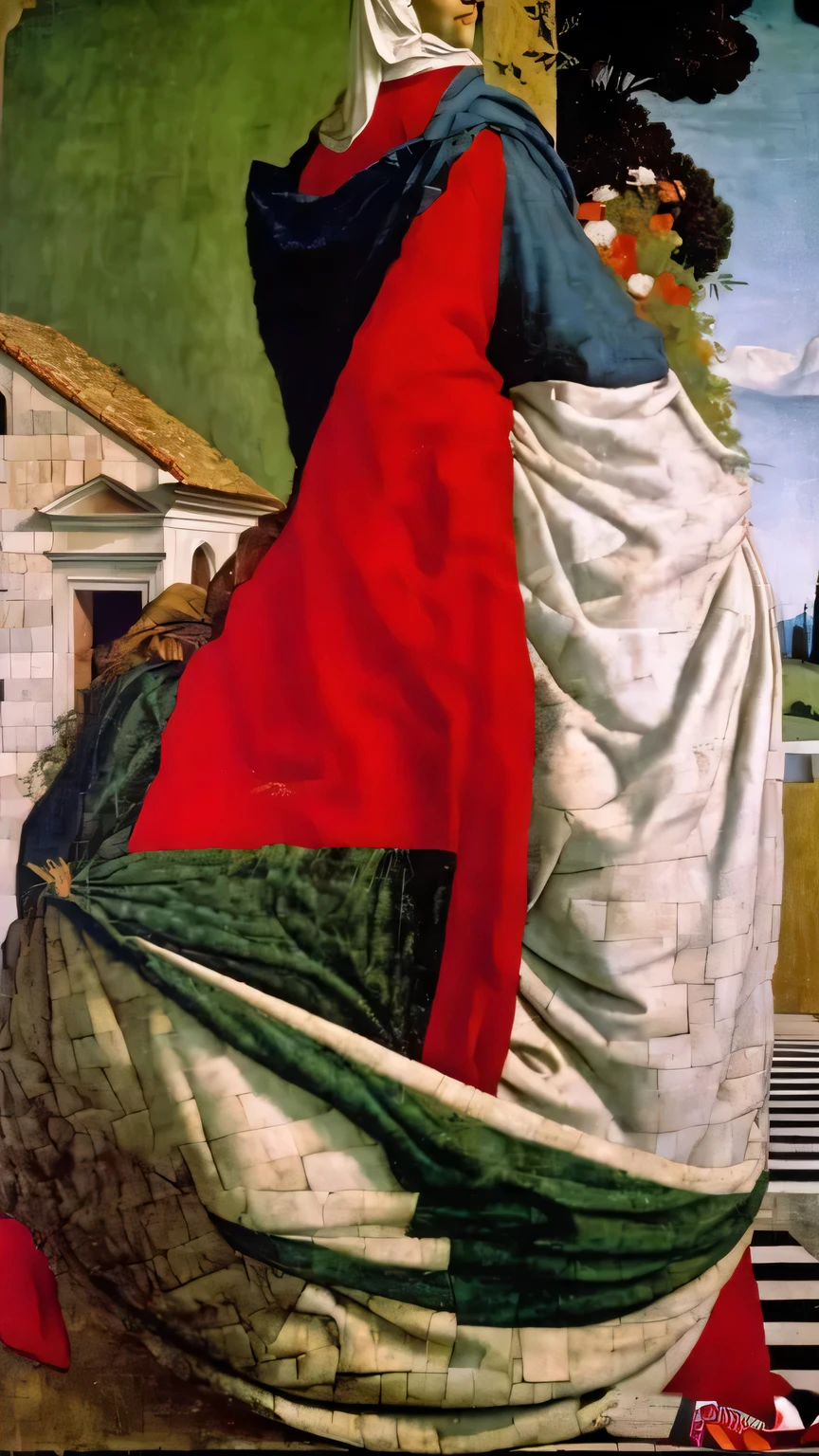 In the selection, substitute the color of the selection with multiple small tiny patches of colors from the surroundings