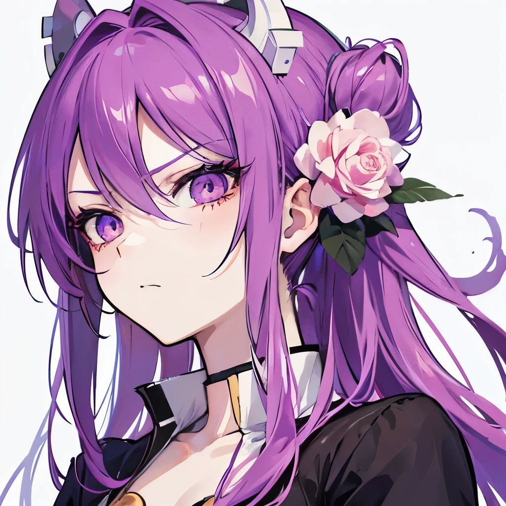 drawing of a woman with a flower on her face, anime styled, jojo anime style, detailed anime face, anime face, hisoka, highly detailed angry anime face, anime inspired, face anime portrait, angry look, stern look, pretty anime face, yayoi kasuma, anime style character, anime style portrait, portrait of hisoka hunter hunter