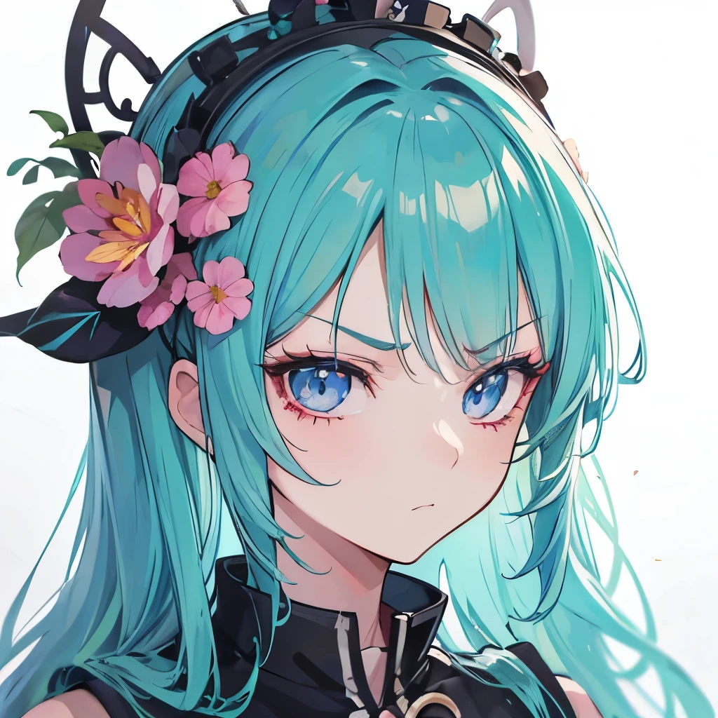 drawing of a woman with a flower on her face, anime styled, jojo anime style, detailed anime face, anime face, hisoka, highly detailed angry anime face, anime inspired, face anime portrait, angry look, stern look, pretty anime face, yayoi kasuma, anime style character, anime style portrait, portrait of hisoka hunter hunter