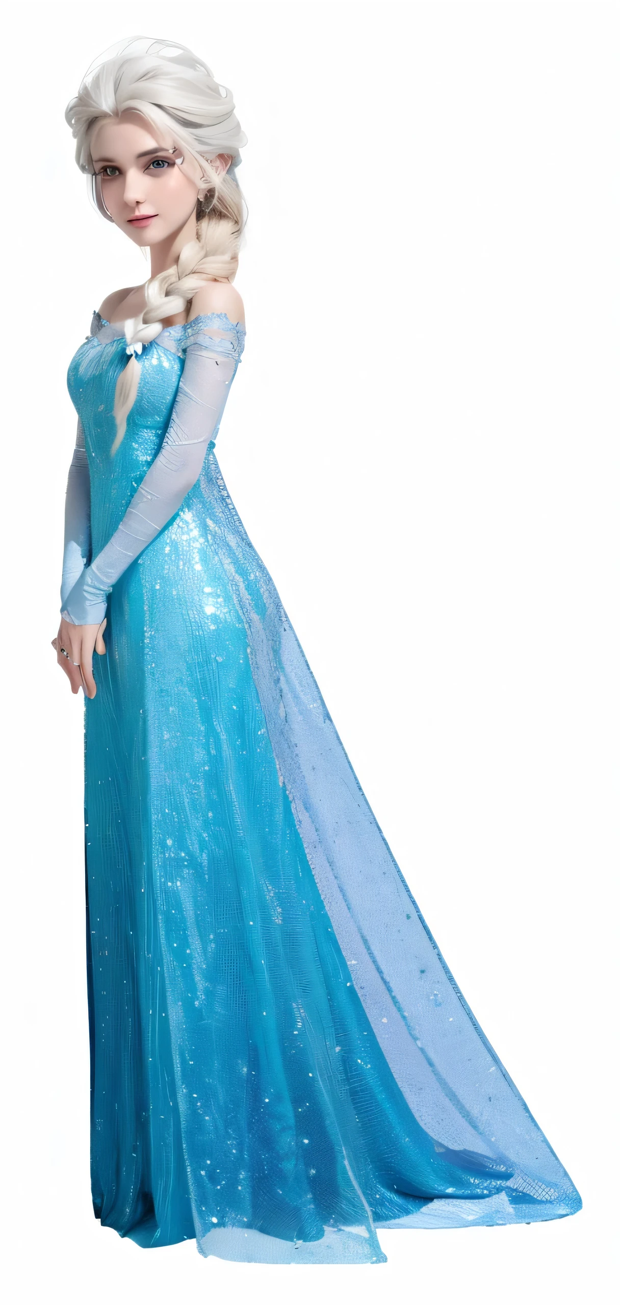 a cartoon congeladas princess in a blue dress, Elza from congeladas, beautiful Elza, Elza, Emma Watson como a rainha do gelo, portrait of Elza of arendelle, rainha de gelo, congeladas like a statue, portrait of Elza from congeladas, ice princess, vestido azul gelado, the rainha de gelo, congeladas, rainha do gelo e da tempestade