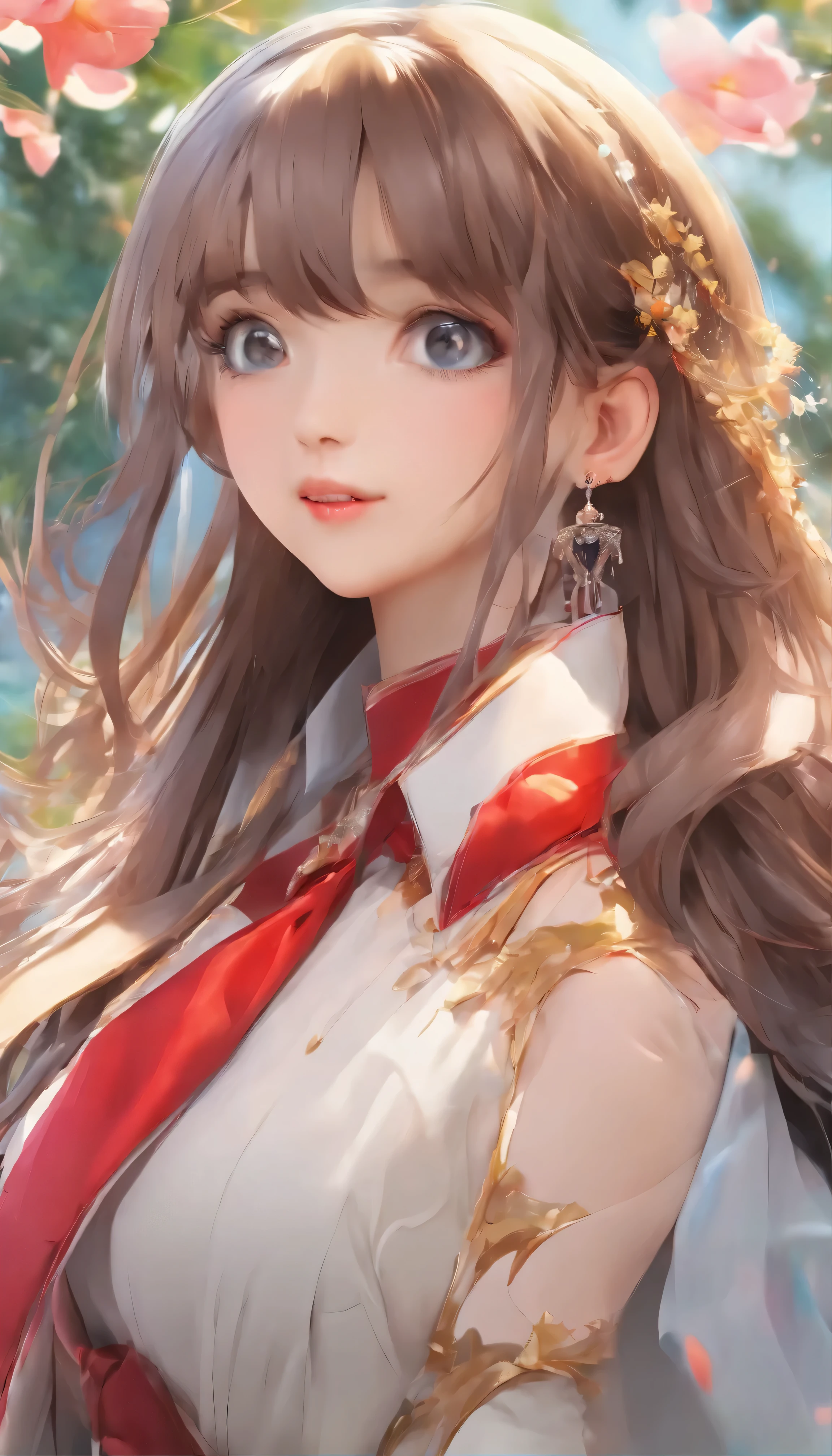 (masterpiece、highest quality)、((One girl、Woman with long flowing hair)、(Star-shaped pupil Symbol-shaped pupil、Sparkling eyes that sparkle like the night sky)、(Open mouth with attractive open-mouth smile)、(Staring straight at the viewer、A light and seductive smile plays on your lips)、(Abstract colorful background、 Create an otherworldly atmosphere with chromatic aberration、Swirling in various colors)、(A captivating portrait that exudes a sense of mystery and glamour)。Realistic figures