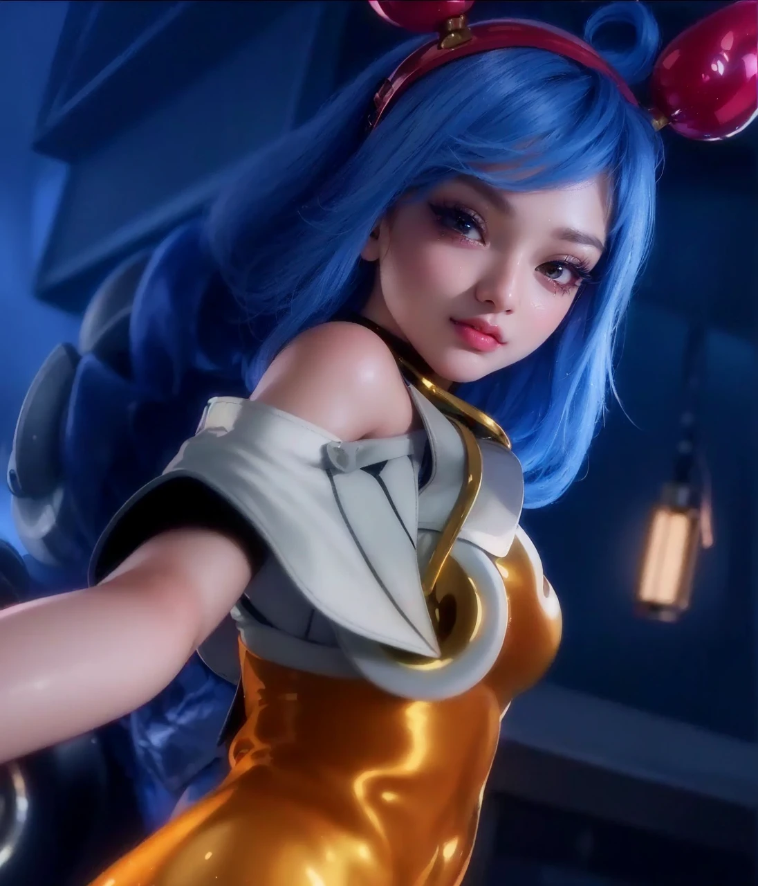 (8k, RAW photo, photorealistic:1.25) ,( lipgloss, eyelashes, gloss-face, glossy skin, best quality, ultra highres, depth of field, chromatic aberration, caustics, Broad lighting, natural shading,Kpop idol) looking at viewer with a serene and goddess-like happiness, big breast, big boobs