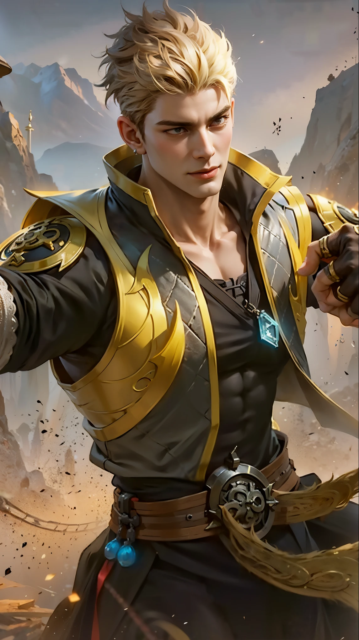 a close up of a men , ginger hair , shadowbringers cinematic, 4 k detail fantasy, a beautiful fantasy empress, game cg, xianxia fantasy, xianxia hero, 2. 5 d cgi anime fantasy artwork, cinematic goddess close shot, ruan jia and artgerm, wow 4 k detail fantasy, hyperdetailed fantasy character