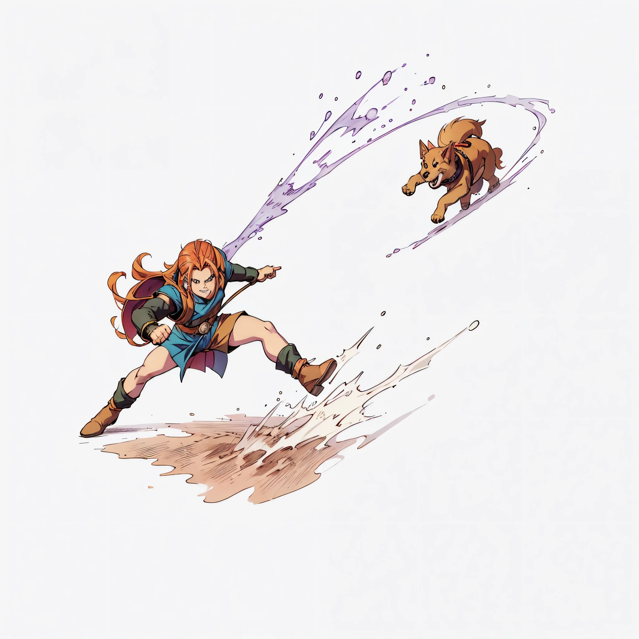 ((1 dog)),, DQ, Dragon Quest, castlevania, Chrono trigger, akira toryama, running