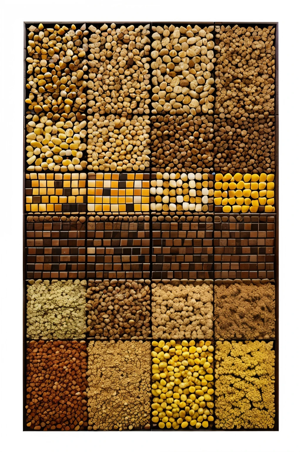 Mosaico de maiz colorido