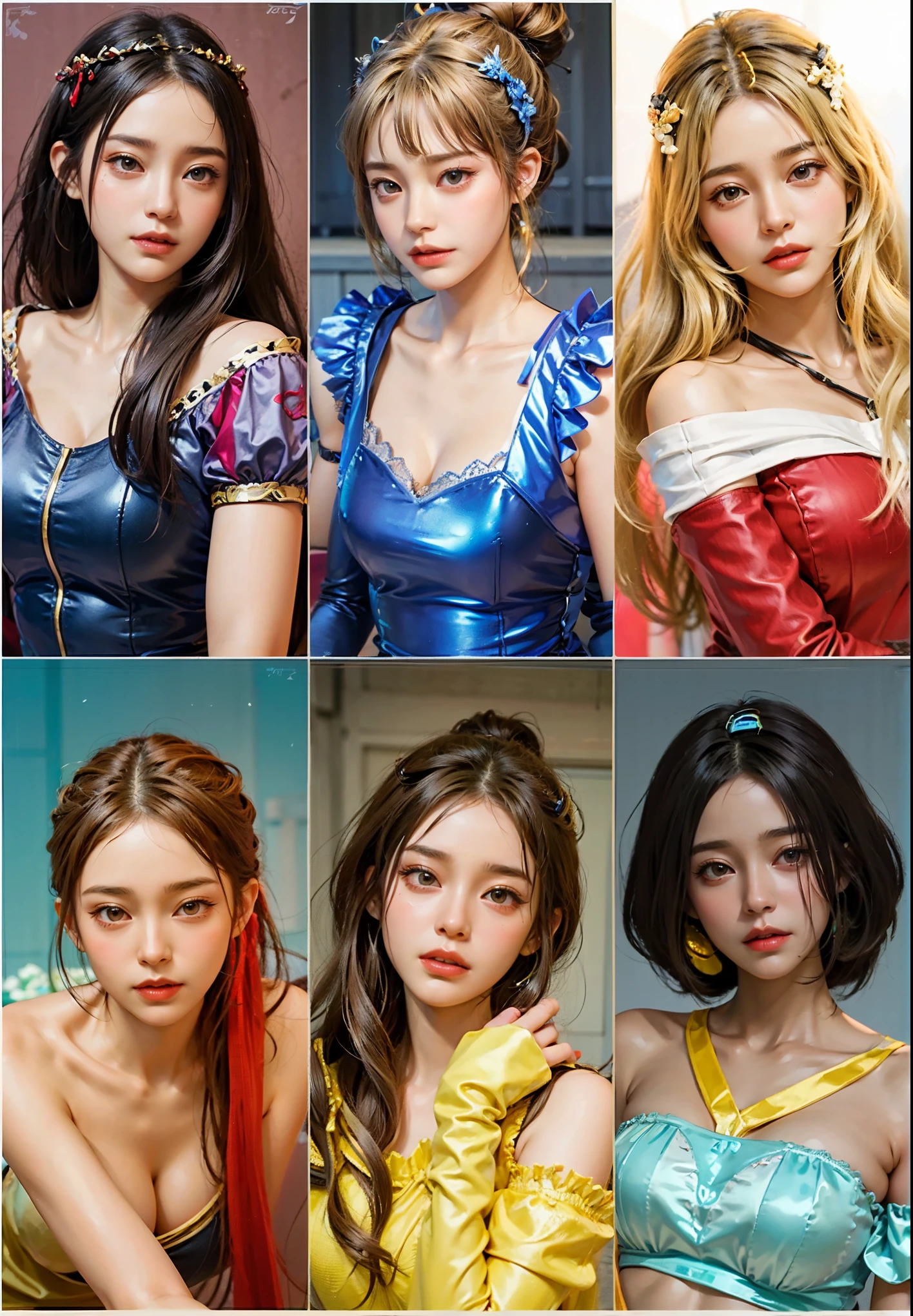 a close up of a 4 girls , , big booobs , shadowbringers cinematic, 4 k detail fantasy, a beautiful fantasy empress, game cg, xianxia fantasy, xianxia hero, 2. 5 d cgi anime fantasy artwork, cinematic goddess close shot, ruan jia and artgerm, wow 4 k detail fantasy, hyperdetailed fantasy character