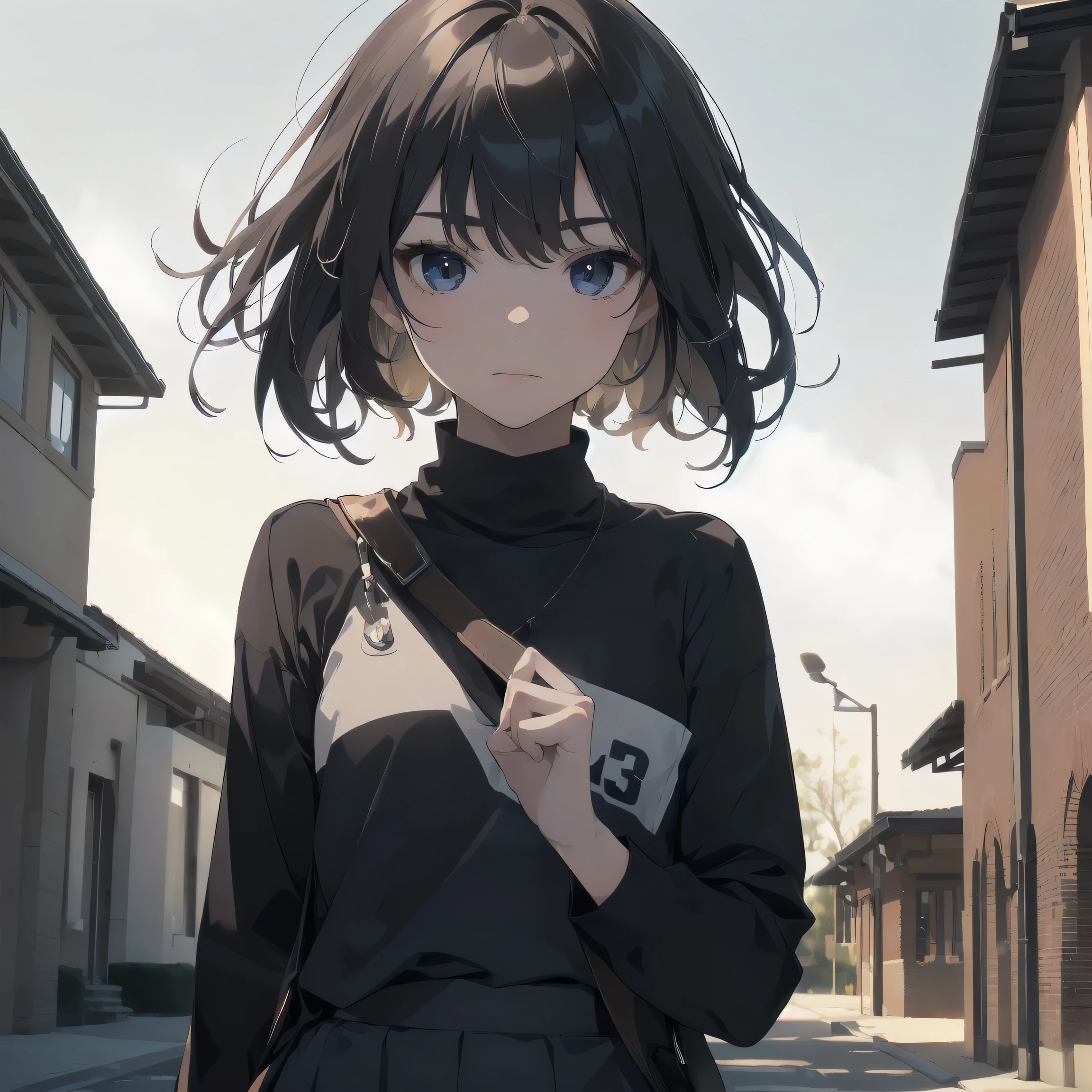 highest quality,One girl, (alone, face,s old:1.5),, (Very short hair),Complete limbs,Full Finger,Flat Chest, Small Ass, between legs, Beautiful and exquisite black eyes, Disgusted Eyes, ,
She walks with her back bent,(Detailed lighting), (Detailed Background), (On campus),