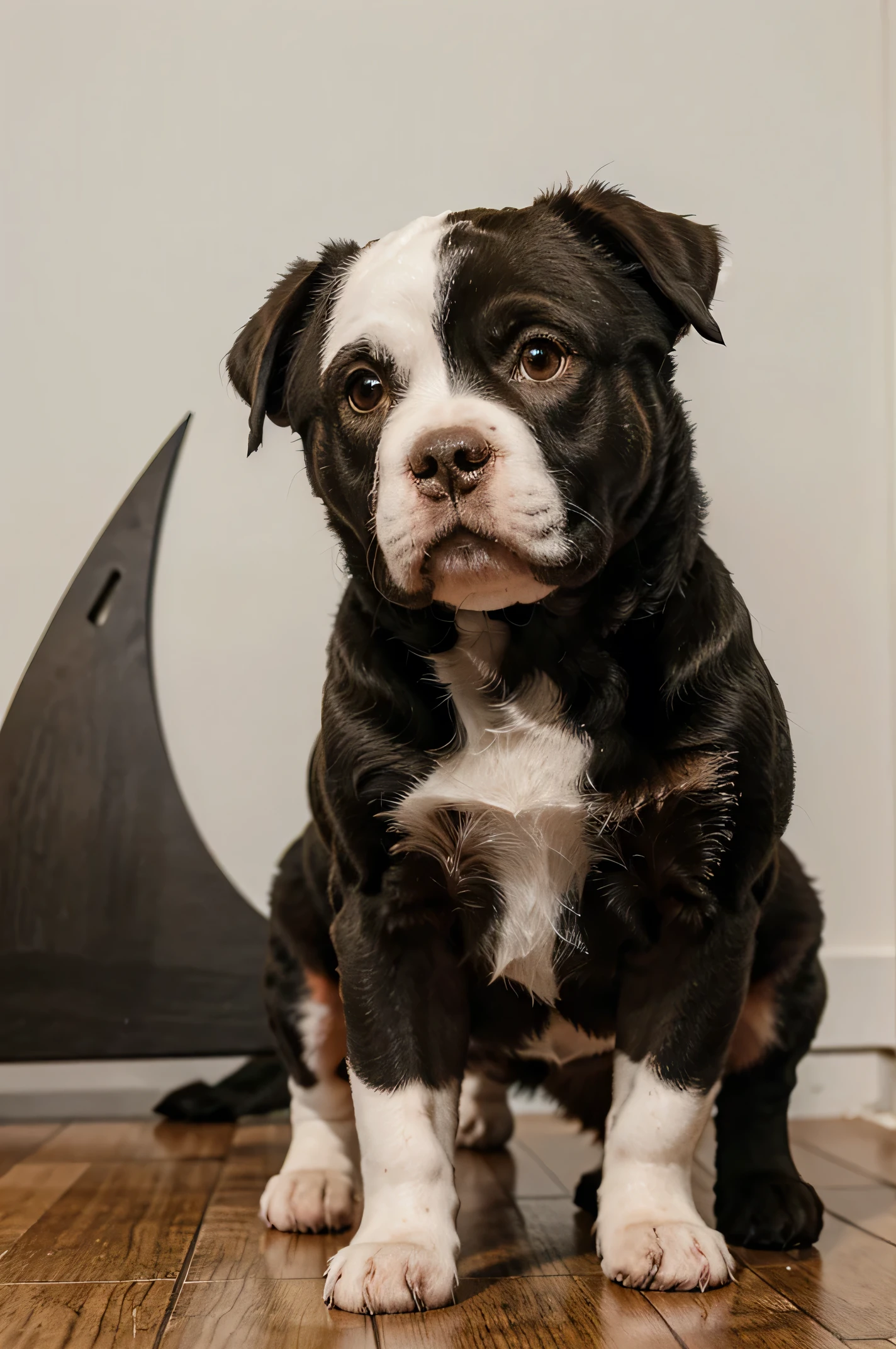 pitbull/ ilhasa apso / branco / mel