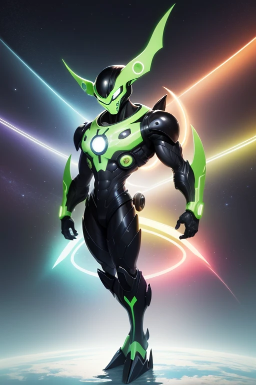((Melhor qualidade))
Crie a imagem inspirado no desenho Ben 10;
•A giant alien;
•With an electrical or technological theme;
•Give design and name ideas;
•And he is the 15th of the Upertrix;
•And the Upertrix symbol is located in the middle of the chest.
•Create full body Alien;
•The main colors are: Preto, Branco e Azul claro e escuro.
Crie a imagem com estes itens.
