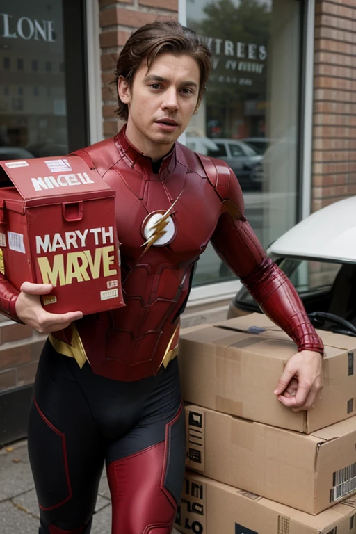 Flash marvel cartoon
delivery man