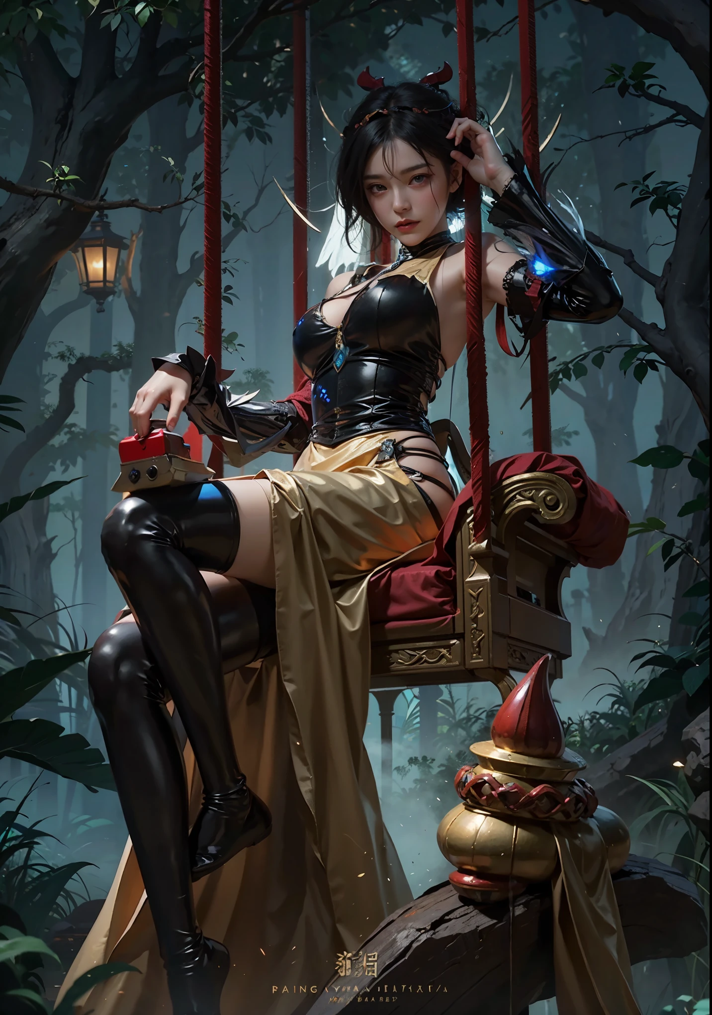 a close up of a 4 girls , white and black hair , big booobs , shadowbringers cinematic, 4 k detail fantasy, a beautiful fantasy empress, game cg, xianxia fantasy, xianxia hero, 2. 5 d cgi anime fantasy artwork, cinematic goddess close shot, ruan jia and artgerm, wow 4 k detail fantasy, hyperdetailed fantasy character