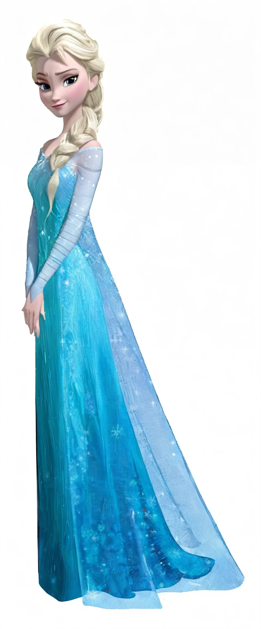 a cartoon congeladas princess in a blue dress, Elza from congeladas, Elza congeladas, beautiful Elza, Elza, Emma Watson como a rainha do gelo, portrait of Elza of arendelle, rainha de gelo, congeladas like a statue, portrait of Elza from congeladas, ice princess, vestido azul gelado, the rainha de gelo, congeladas, rainha do gelo e da tempestade