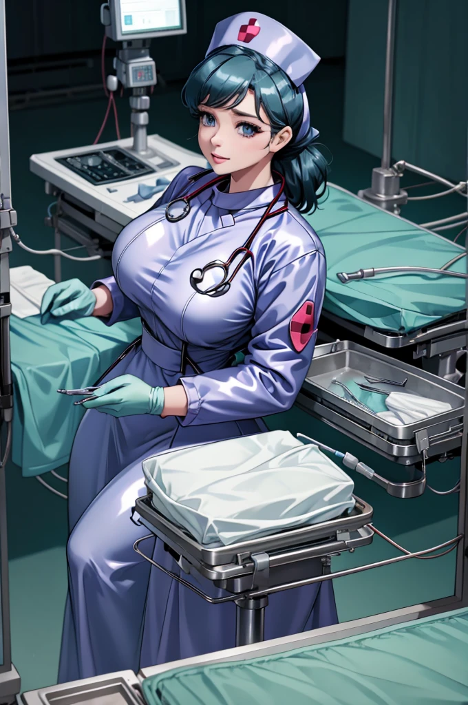 nurse uniform,hospital, latex nurse suit,nurses,busty,elbow gloves,labcoat,black hair woman,blue eyes , gigantic ,medical instruments,asian nurse,two nurses,speculum,examination room,oversize ,big ass ,strap on, lay on table ,legs spreaded,giving birth,gyno chair , dentist,Milf,latex,grey uniform,oversize breasts
